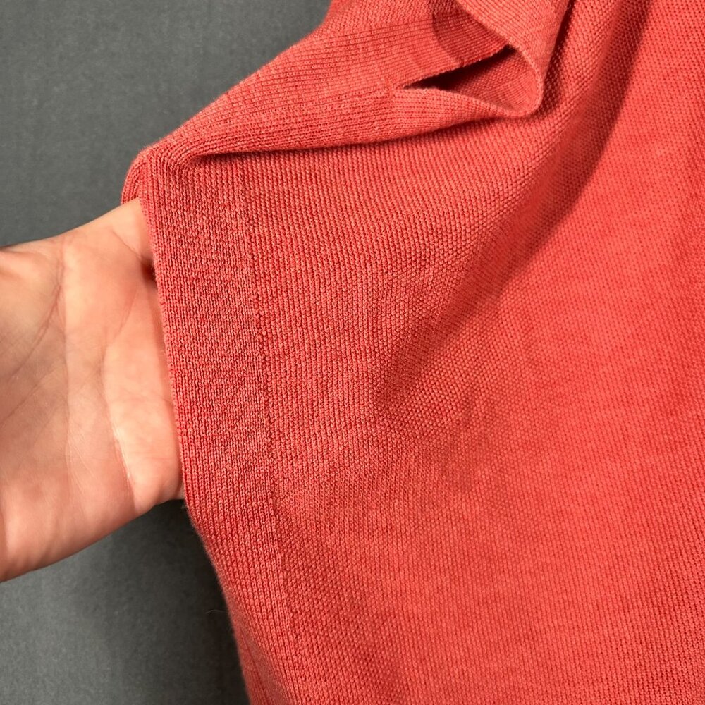 Lululemon Athletica Womens XL/XXL Heathered Red‎ Rock Merino Wool SS Wrap NWT - Picture 7 of 9